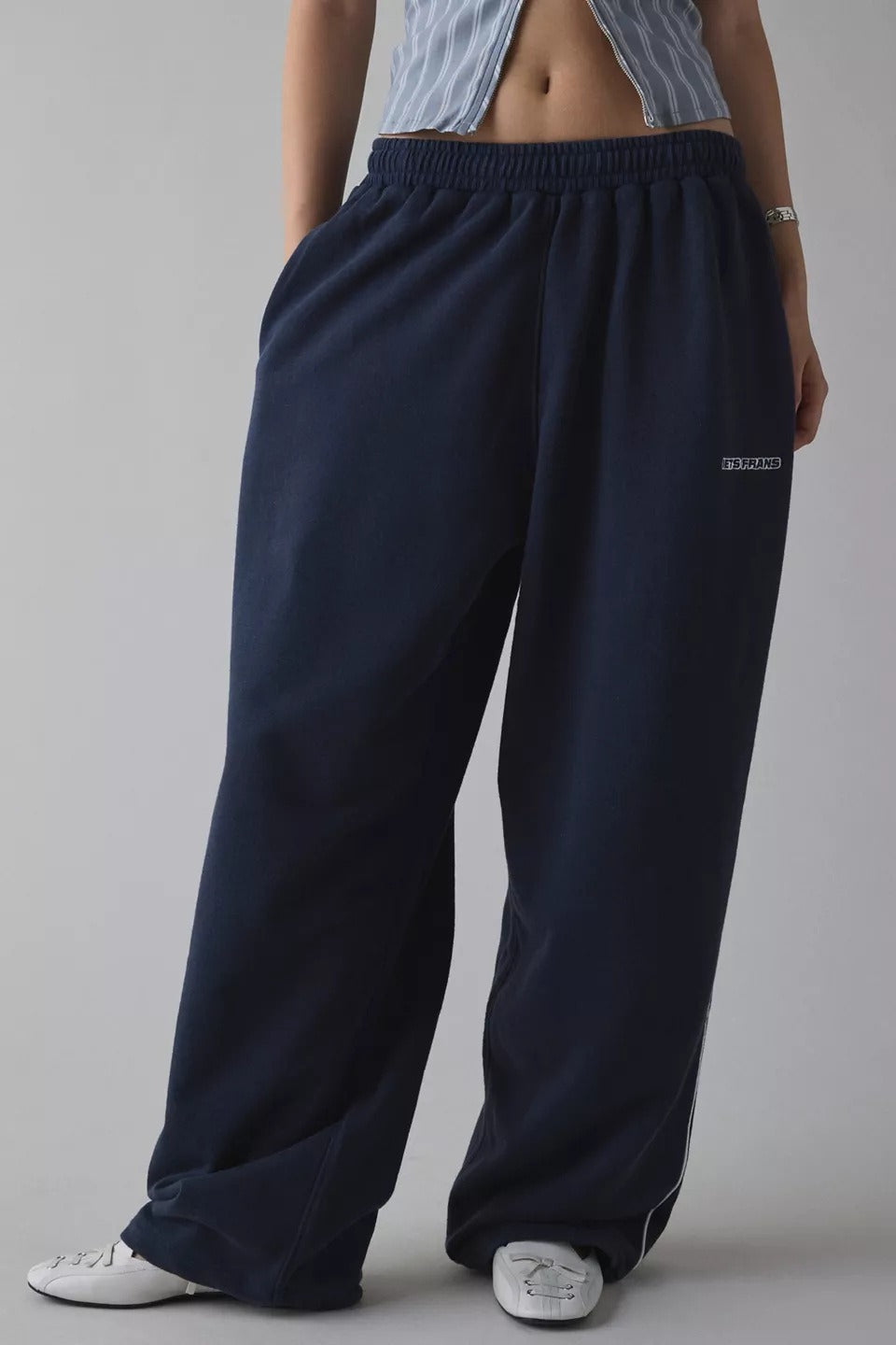 Elastic Waist Loose Fit Pants