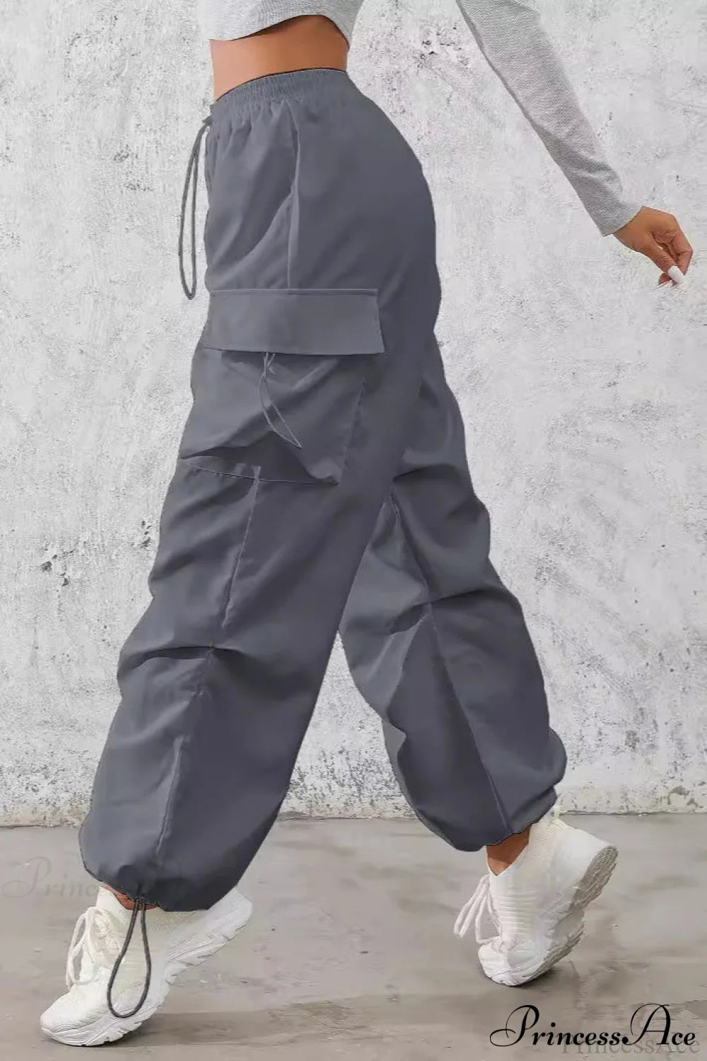 Drawstring Pocket Cargo Pants