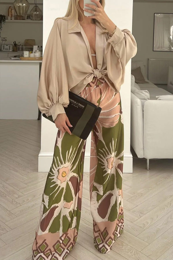 Home Loose Personality Wide-leg Pants