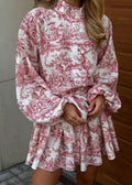 -inspired Puff Sleeve A-line Mini Dress