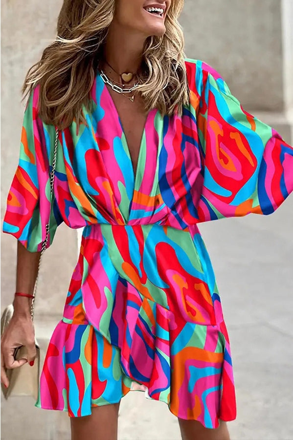 Dancing in the Garden Printed Mini Dress