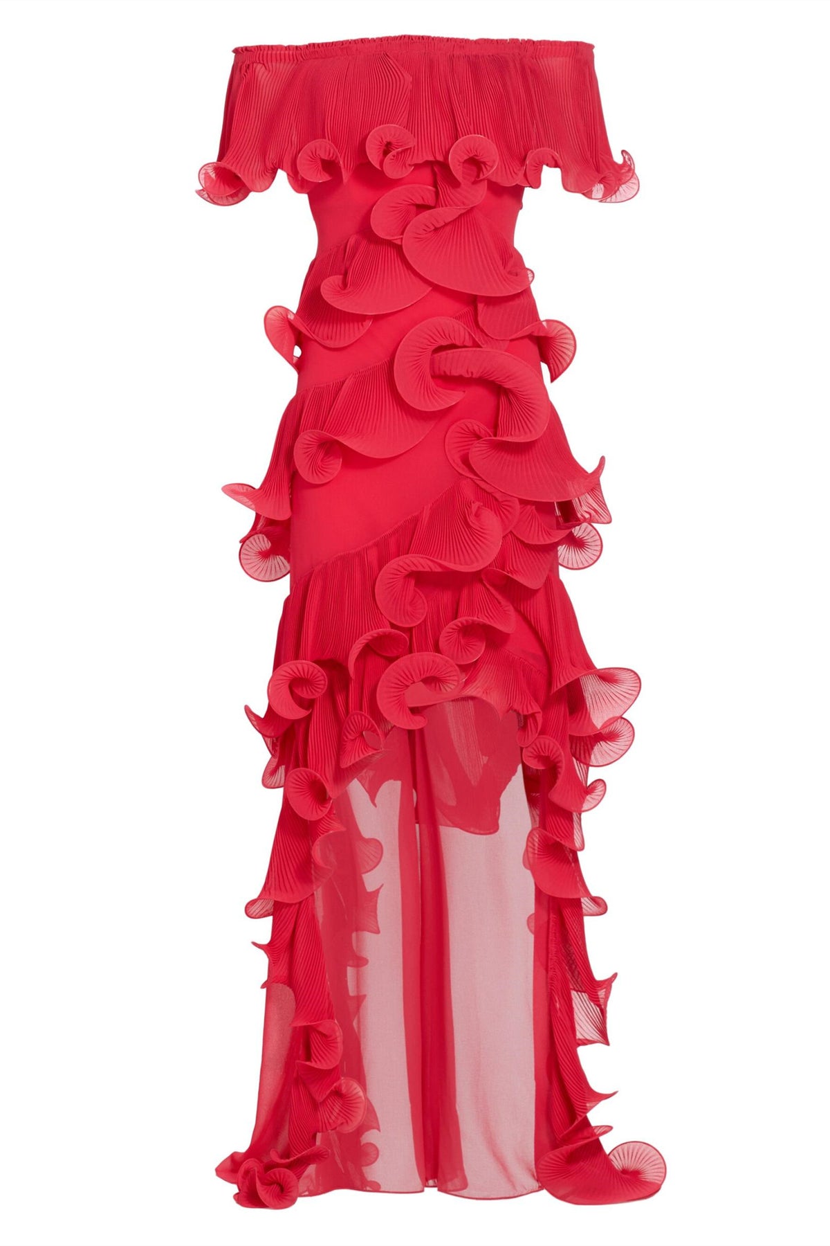 Caroline Off-shoulder Ruffle Maxi Dress