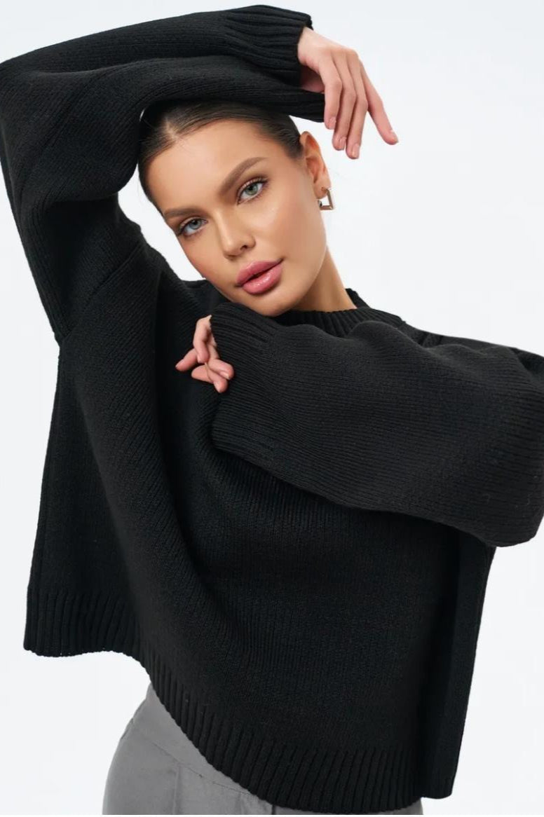 Crewneck Loose Knit Sweater