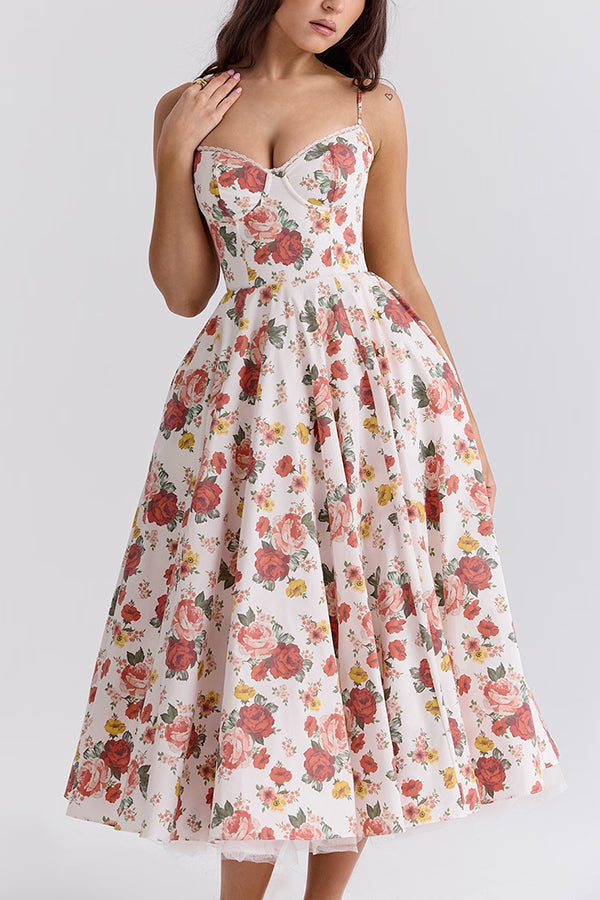 Love Is Love Print Halter Mesh Double Hem Midi Mini Dress