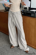 Effortless Drawstring Wide-leg Pants