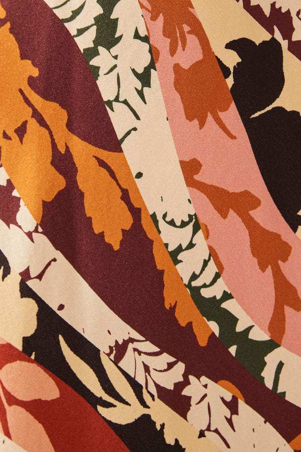 Ella Printed Cut-out Maxi Dress