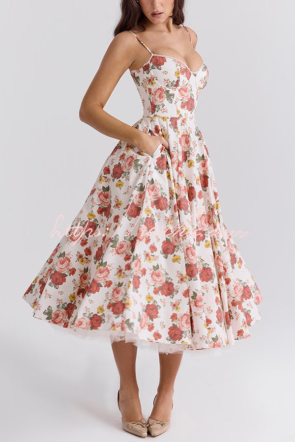 Love Is Love Print Halter Mesh Double Hem Midi Mini Dress
