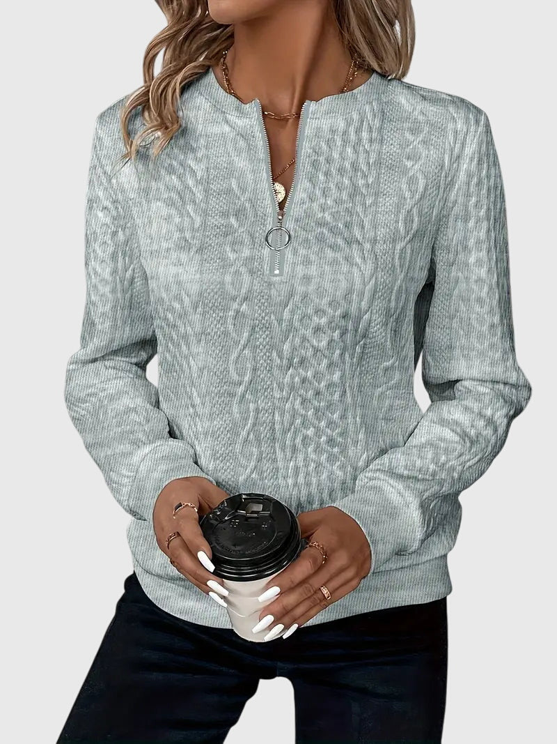 Nora™ | Sweater With Zipper