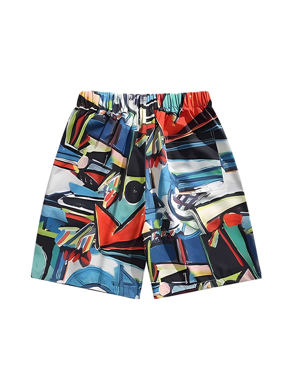 Retro Graphic Print Two-piece Set