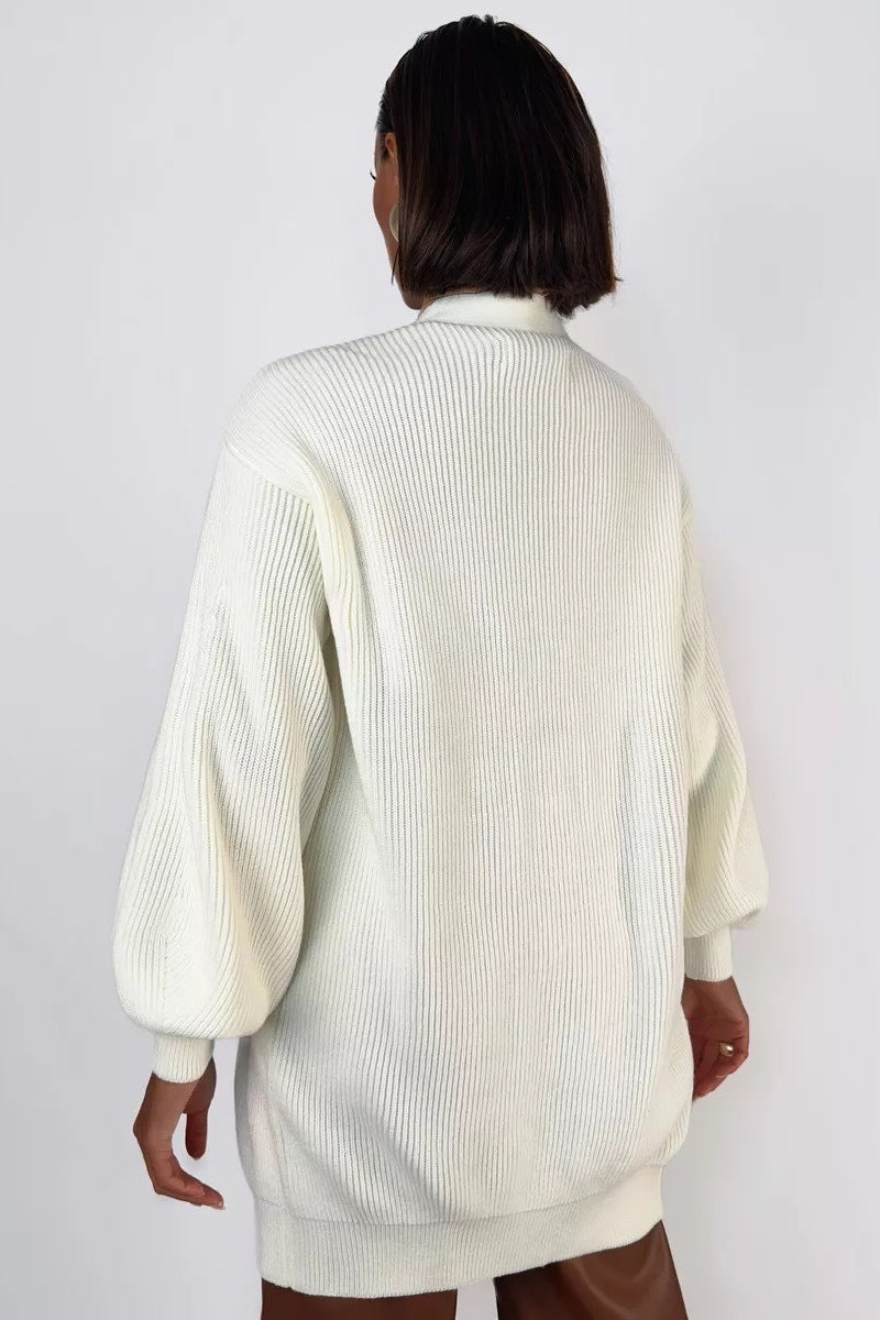 Color Relaxed Knit Cardigan