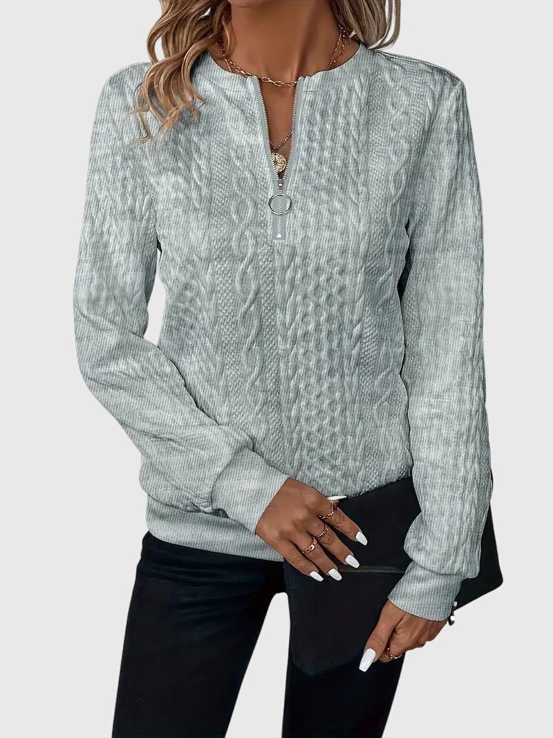 Nora™ | Sweater With Zipper