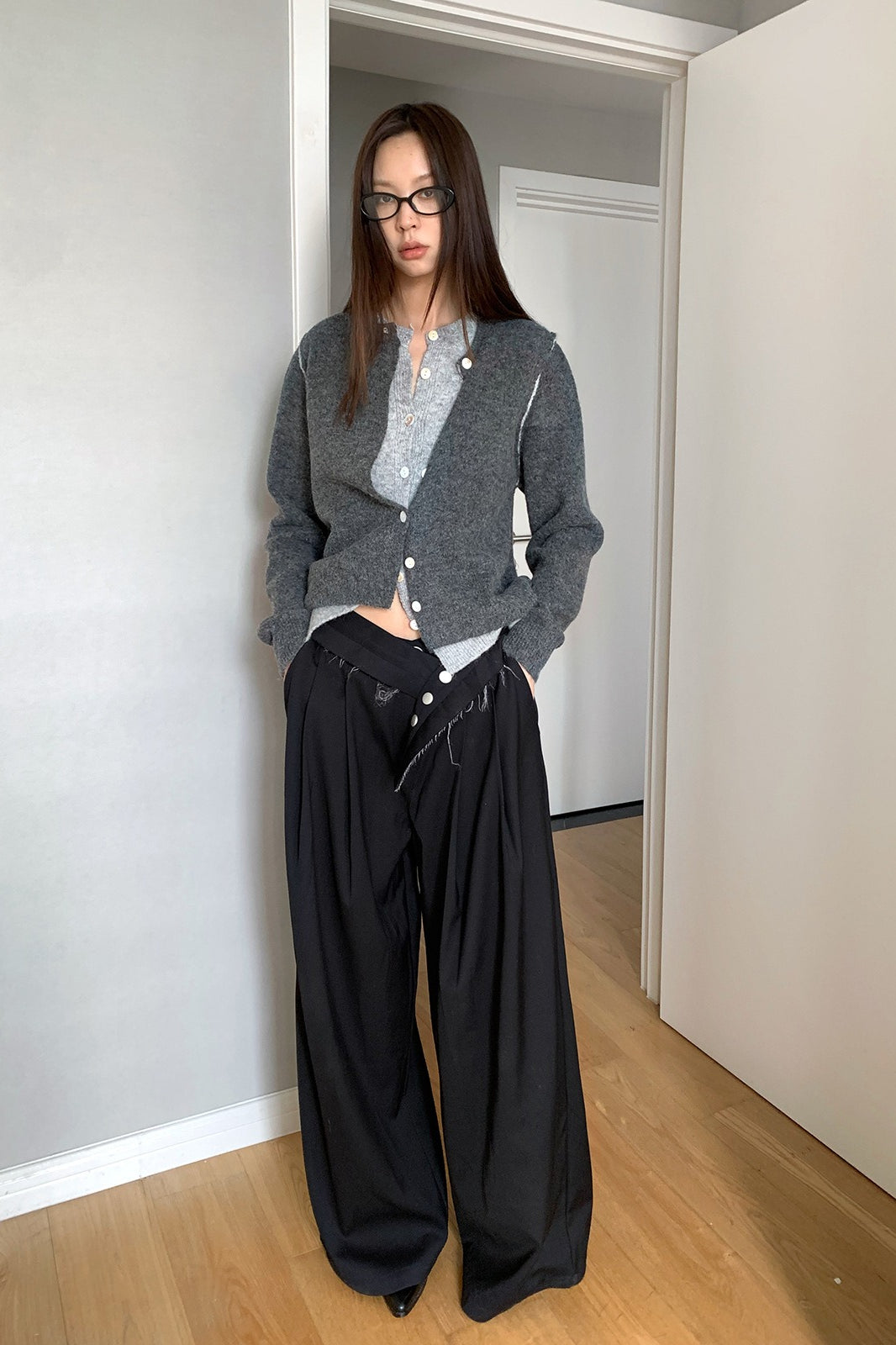 Wide-leg Straight-leg Pants