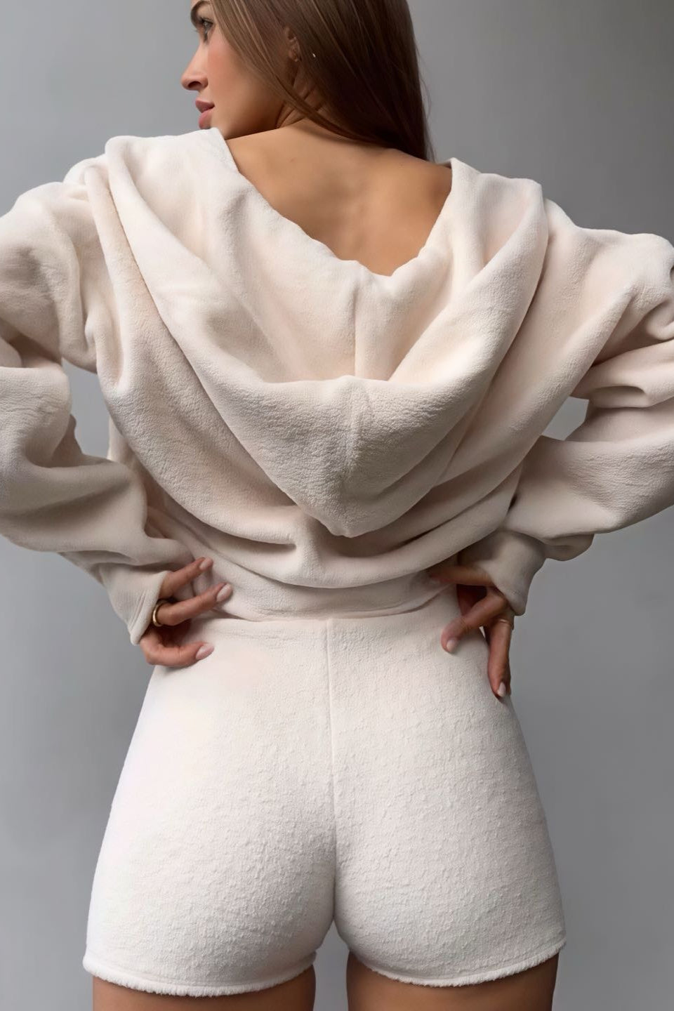 Fuzzy Cardigan Tank Three Piece Set