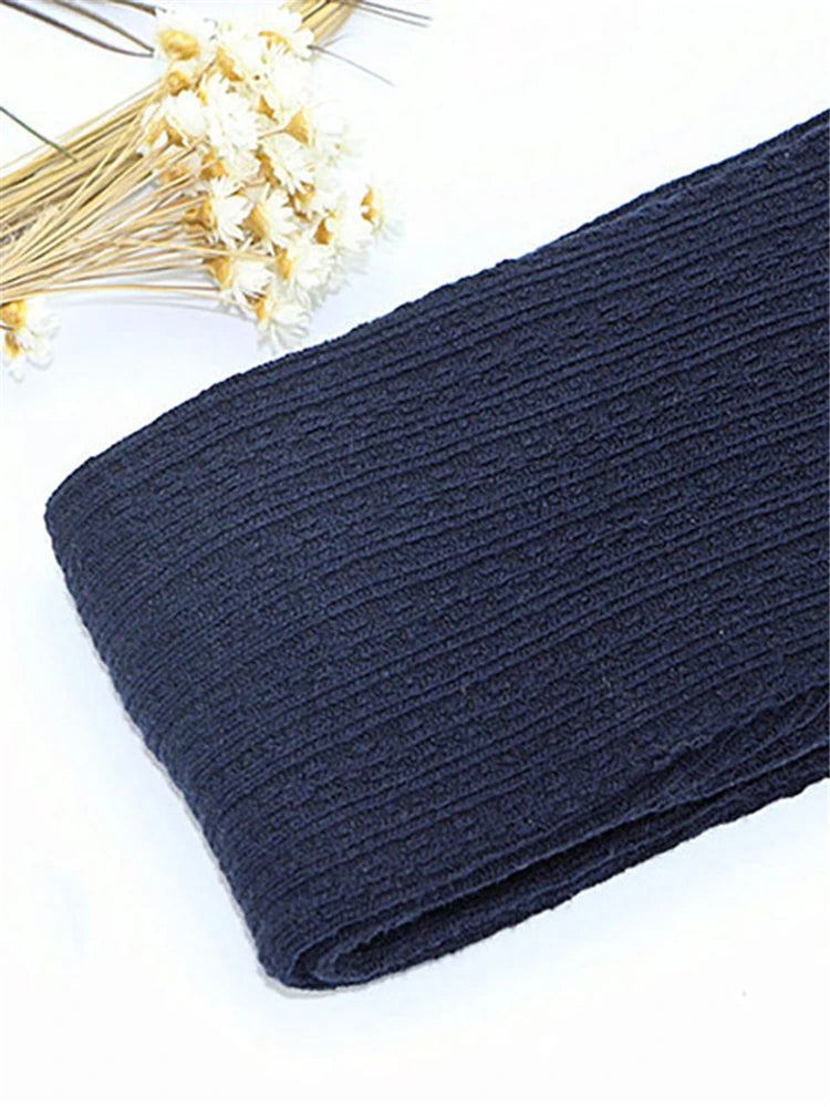 Autumn Winter ’s Skinny Slim Stretch Knitted Leggings High Waist Ribbed Warm Pants Trousers 2025fashion