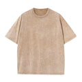 ’s Washed T-shirts Street Hip Hop Retro Punk T Shirt Harajuku Cotton Short Sleeve Acid Wash Tshirts Top