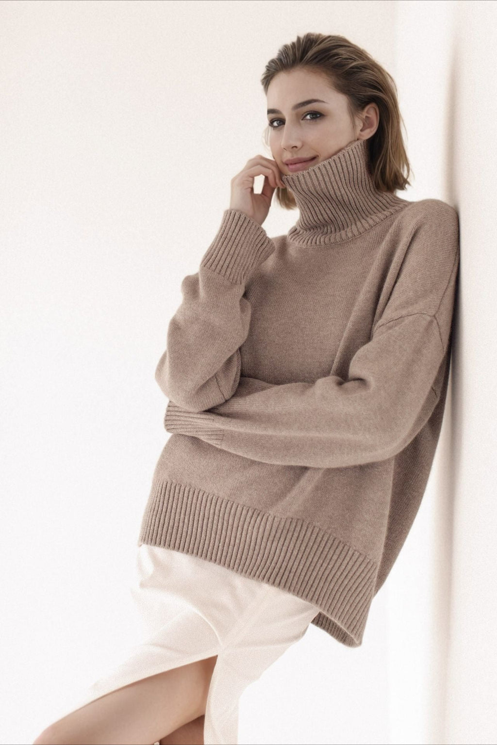 Versatile Turtleneck Euro Sweater