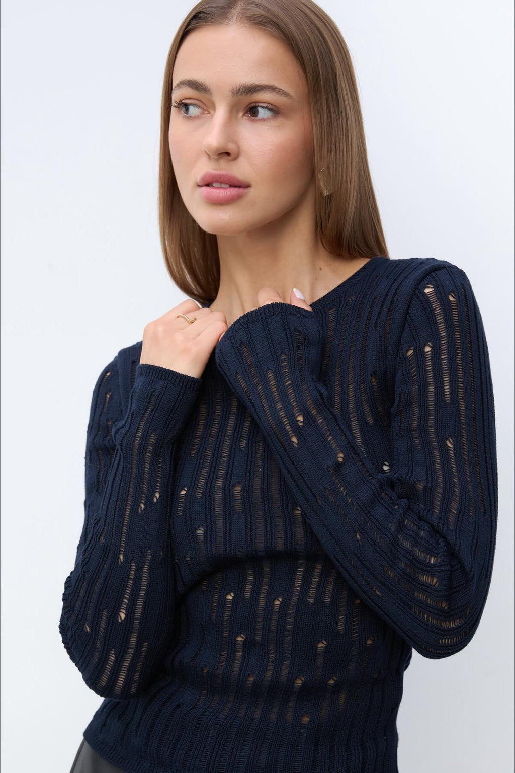 Sheer Knit Sweater