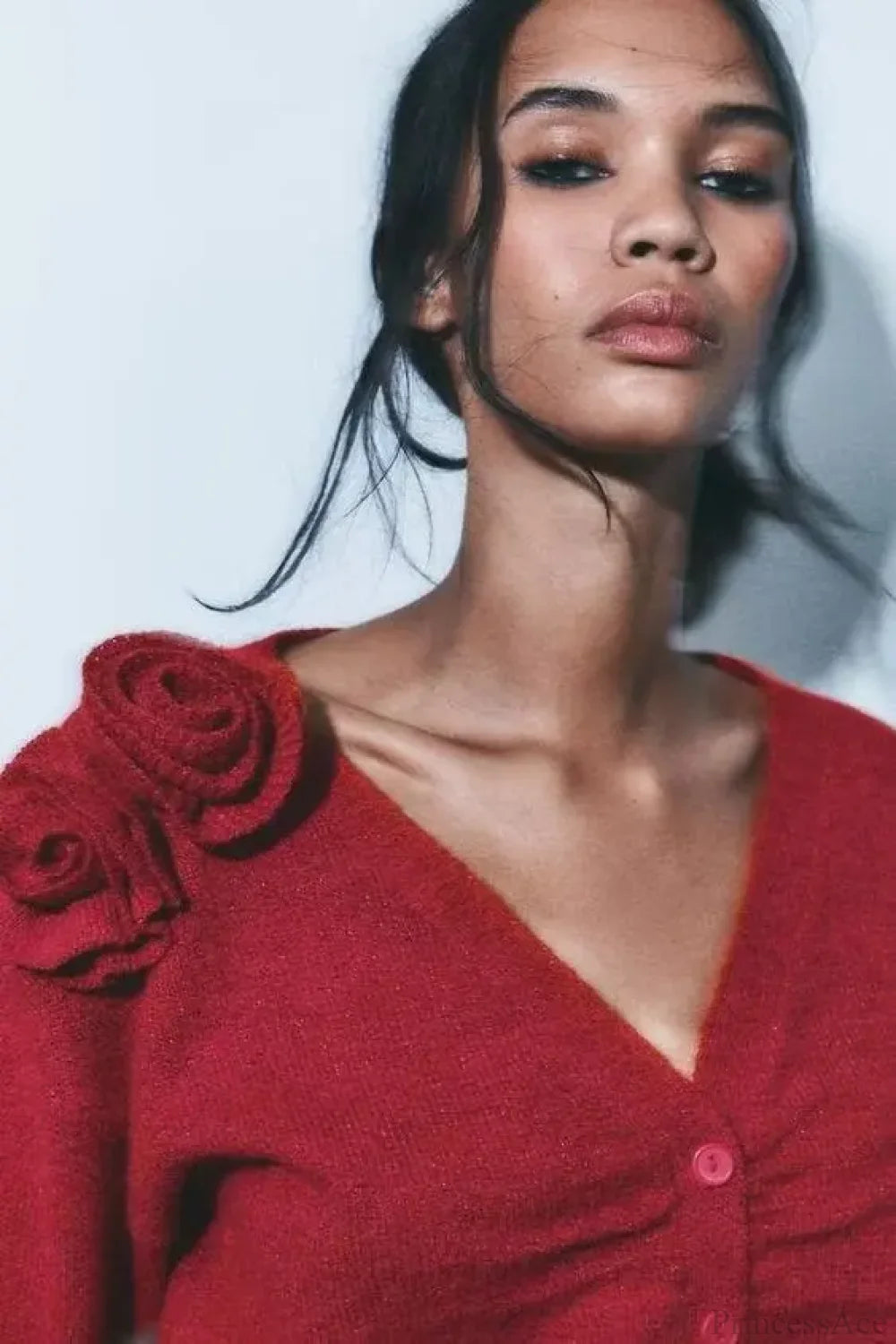 Flower V-neck Cardigan