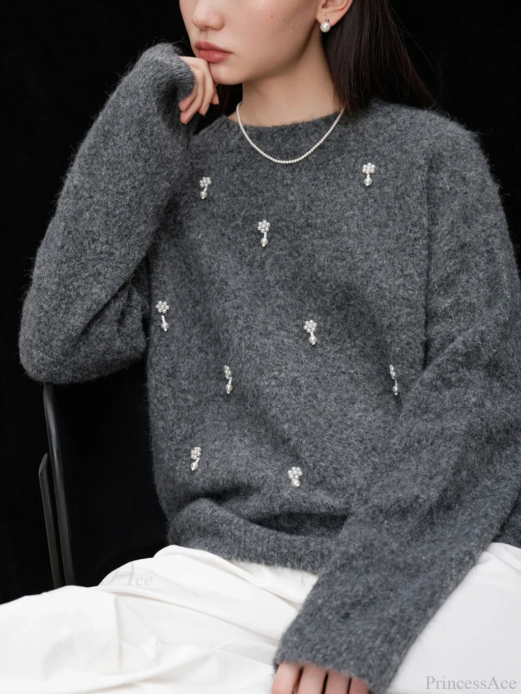 Gray Pullover Sweater