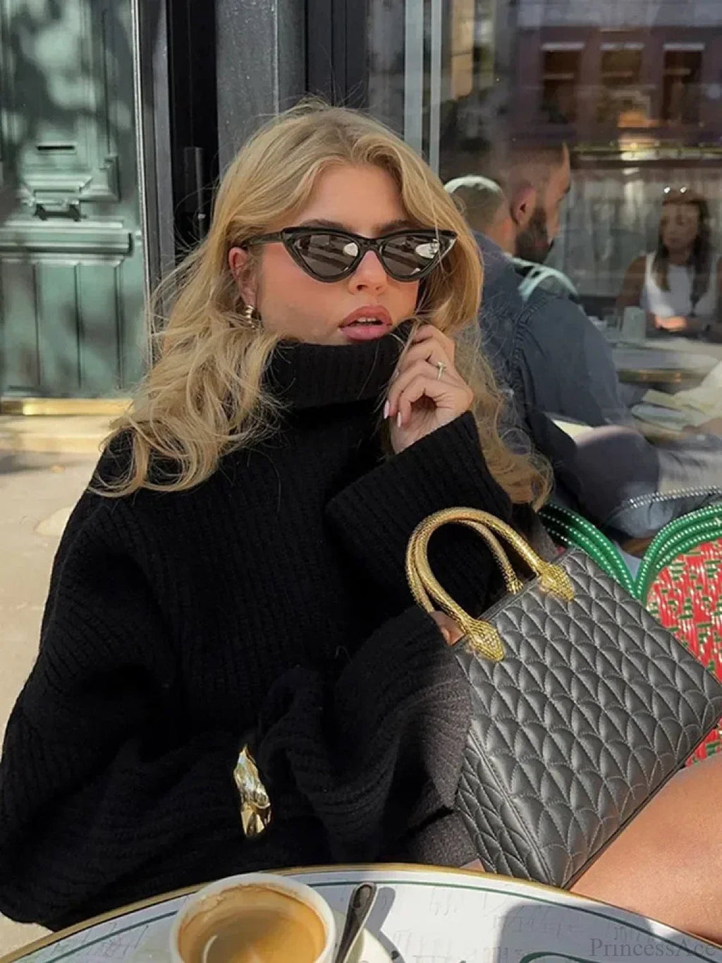 High Neck Long Sleeve Sweater