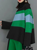 High Neck Flared Sleeves Sweater