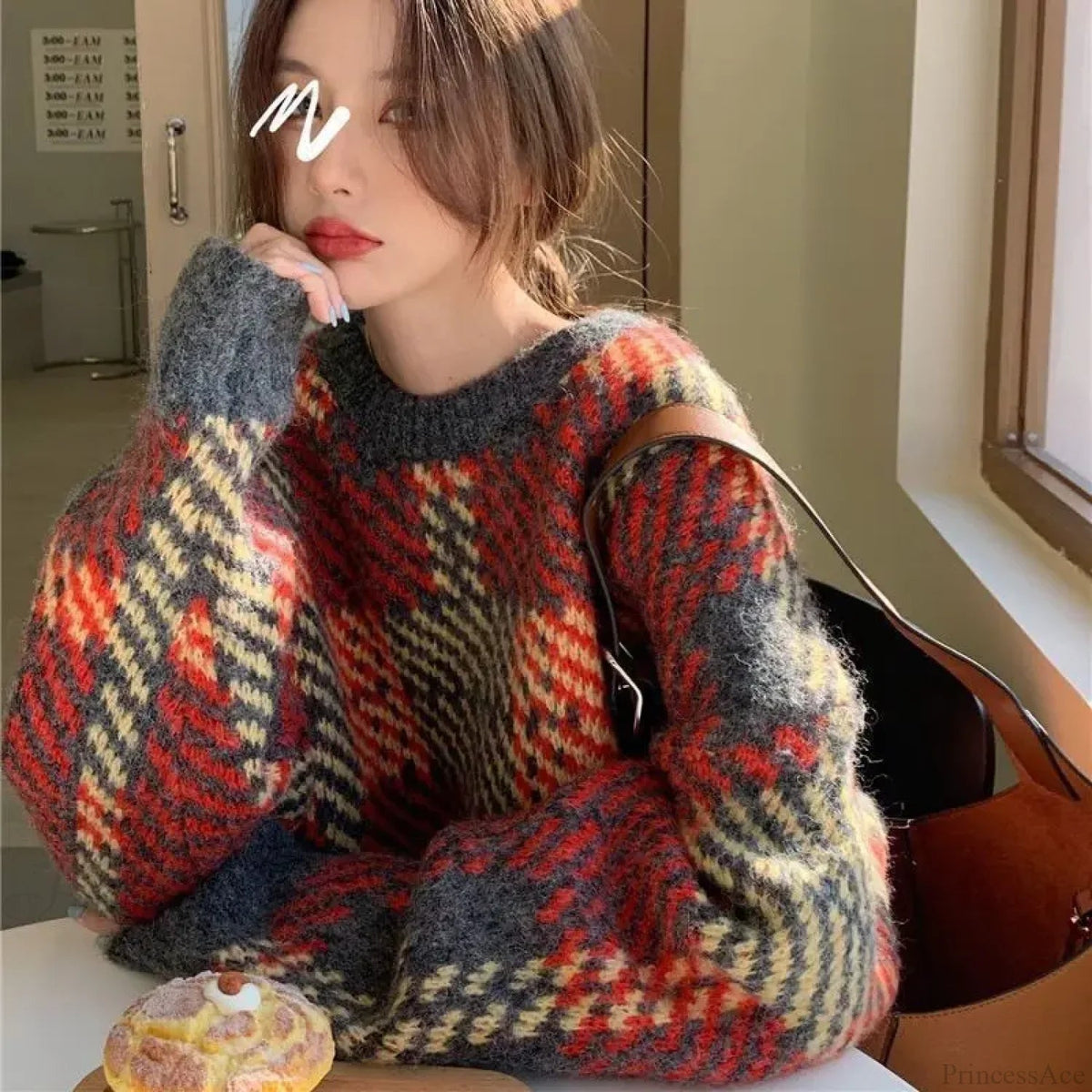 High Street Printing Round Neck Sweater