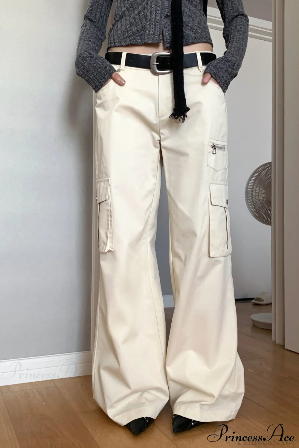 High Waist Loose Multi Pocket Cargo Pants