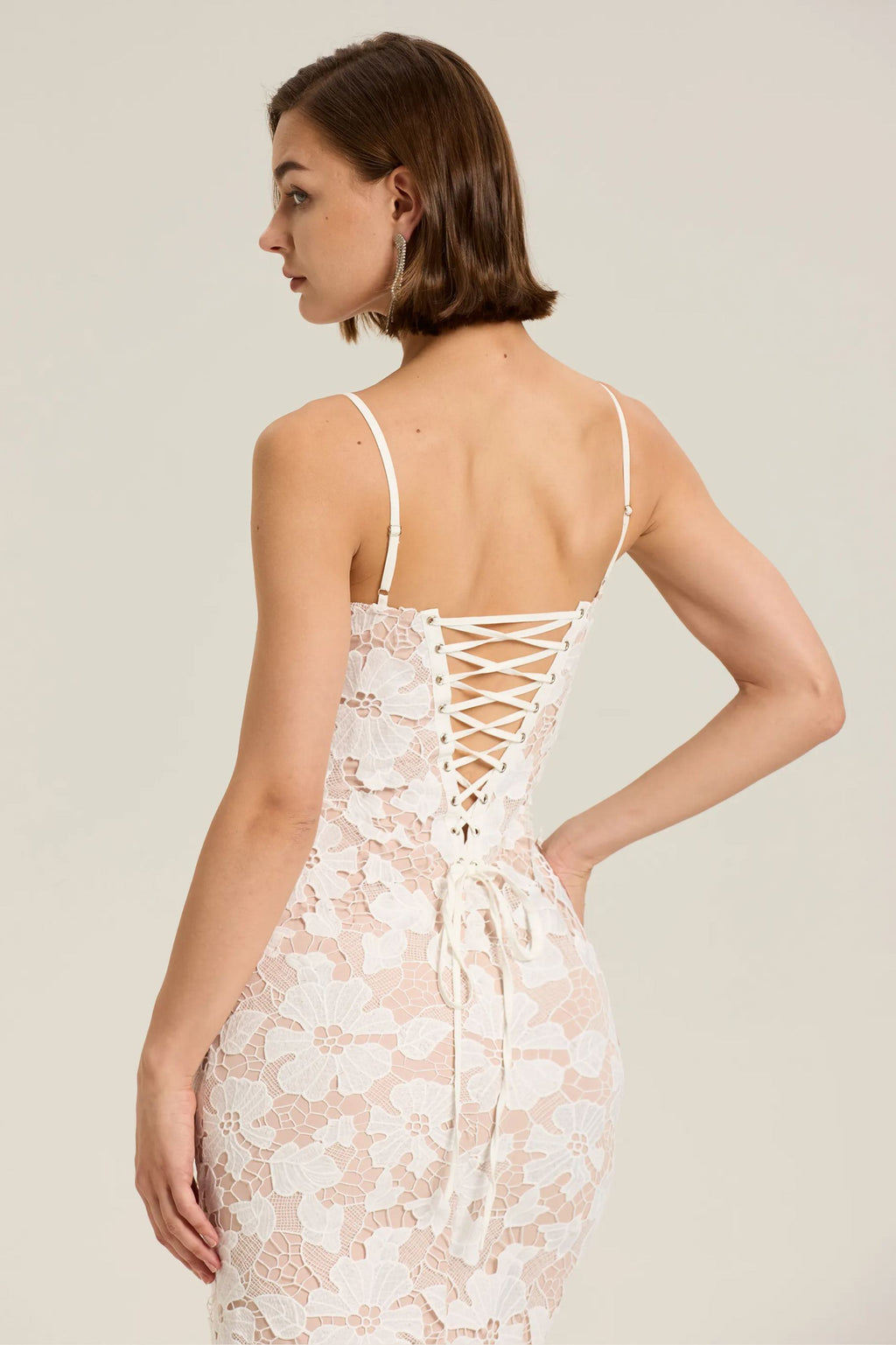 Amanda Embroidered Lace Maxi Dress