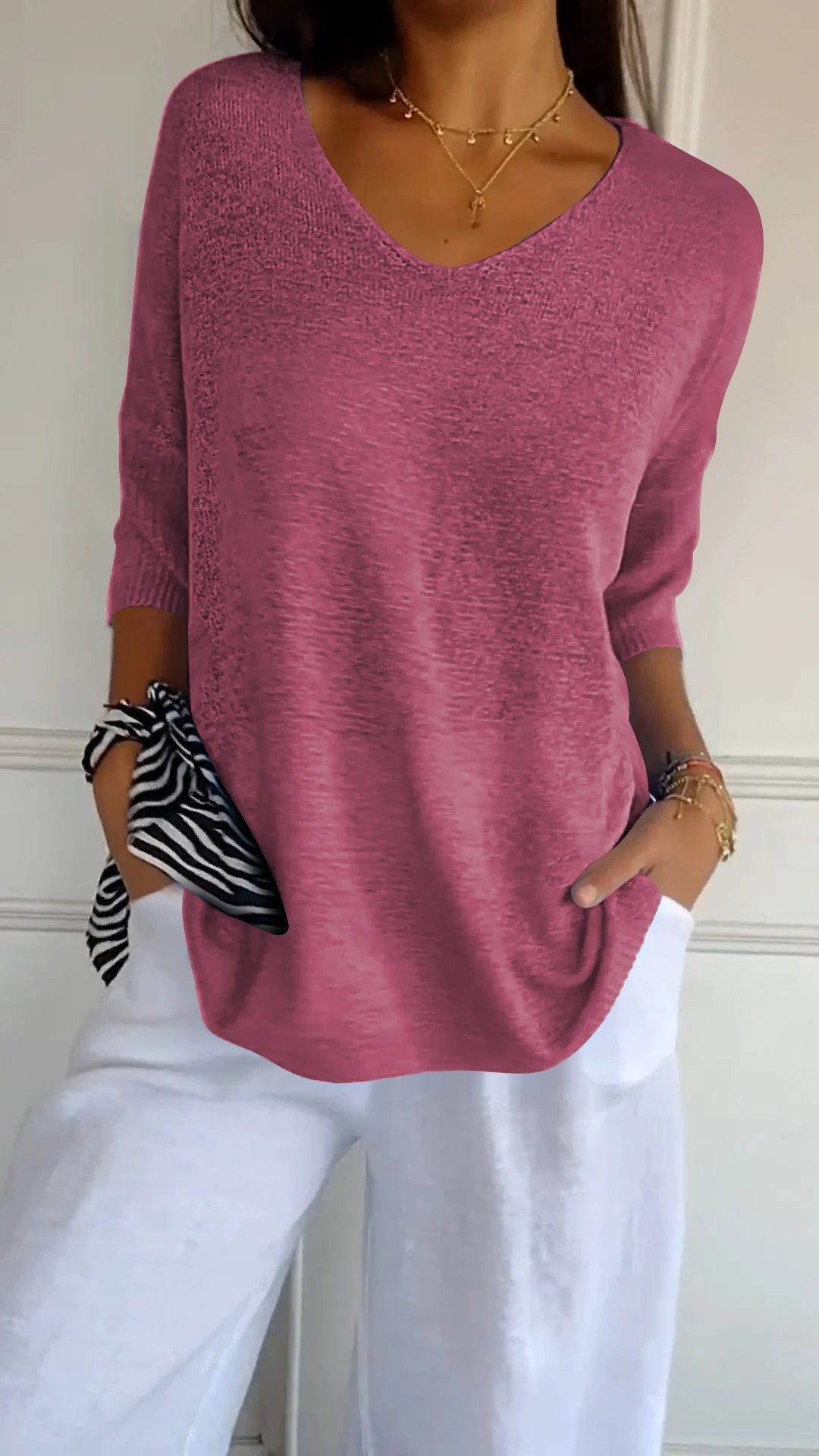 Piper - V-neck Knit Sweater