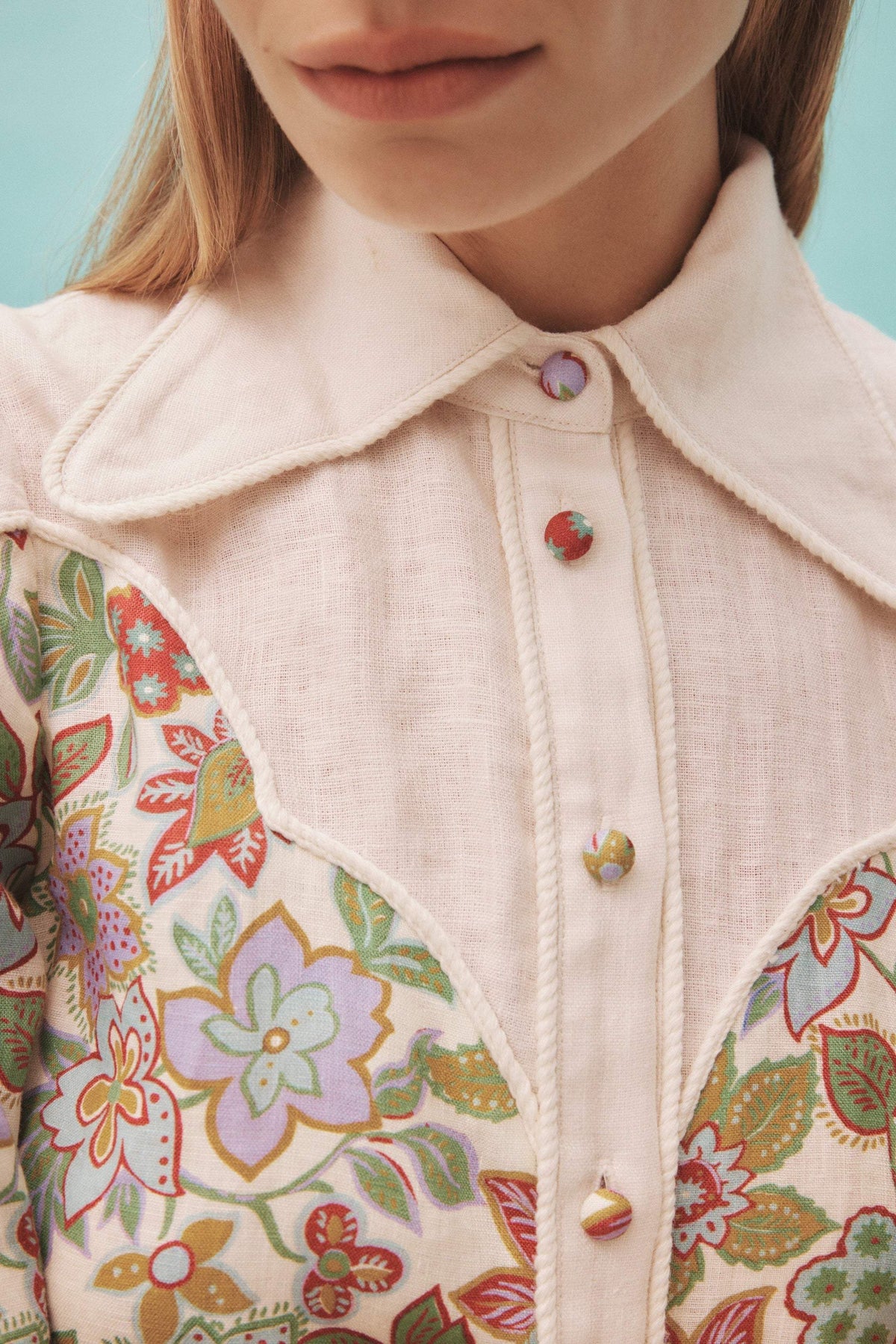 Puff Sleeve Lapel Buttoned Midi Dress