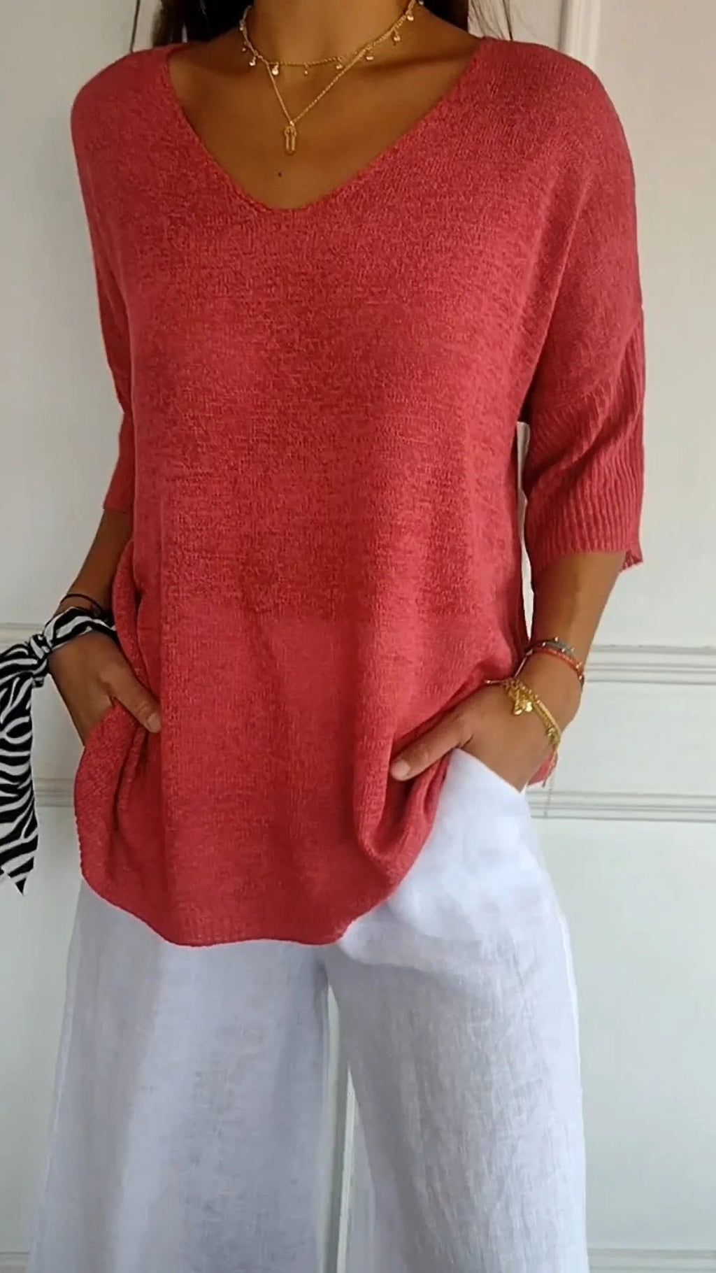 Piper - V-neck Knit Sweater