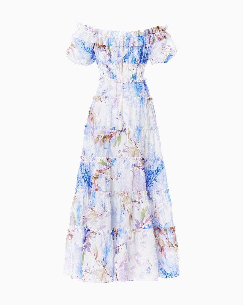 Off-shoulder Ruffle Maxi Dress