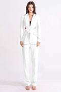 Cut-out Backless Suit Two-piece Set