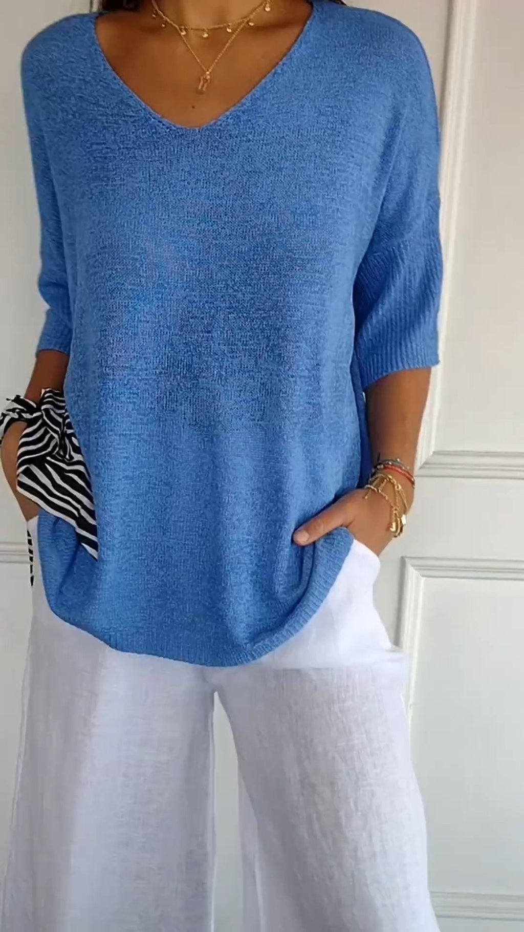 Piper - V-neck Knit Sweater