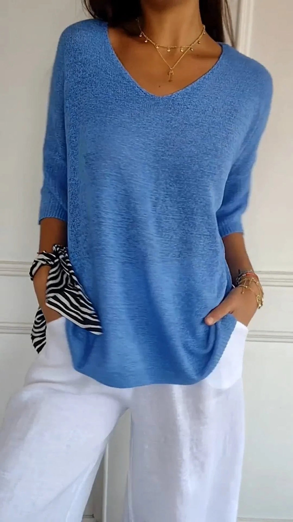 Piper - V-neck Knit Sweater