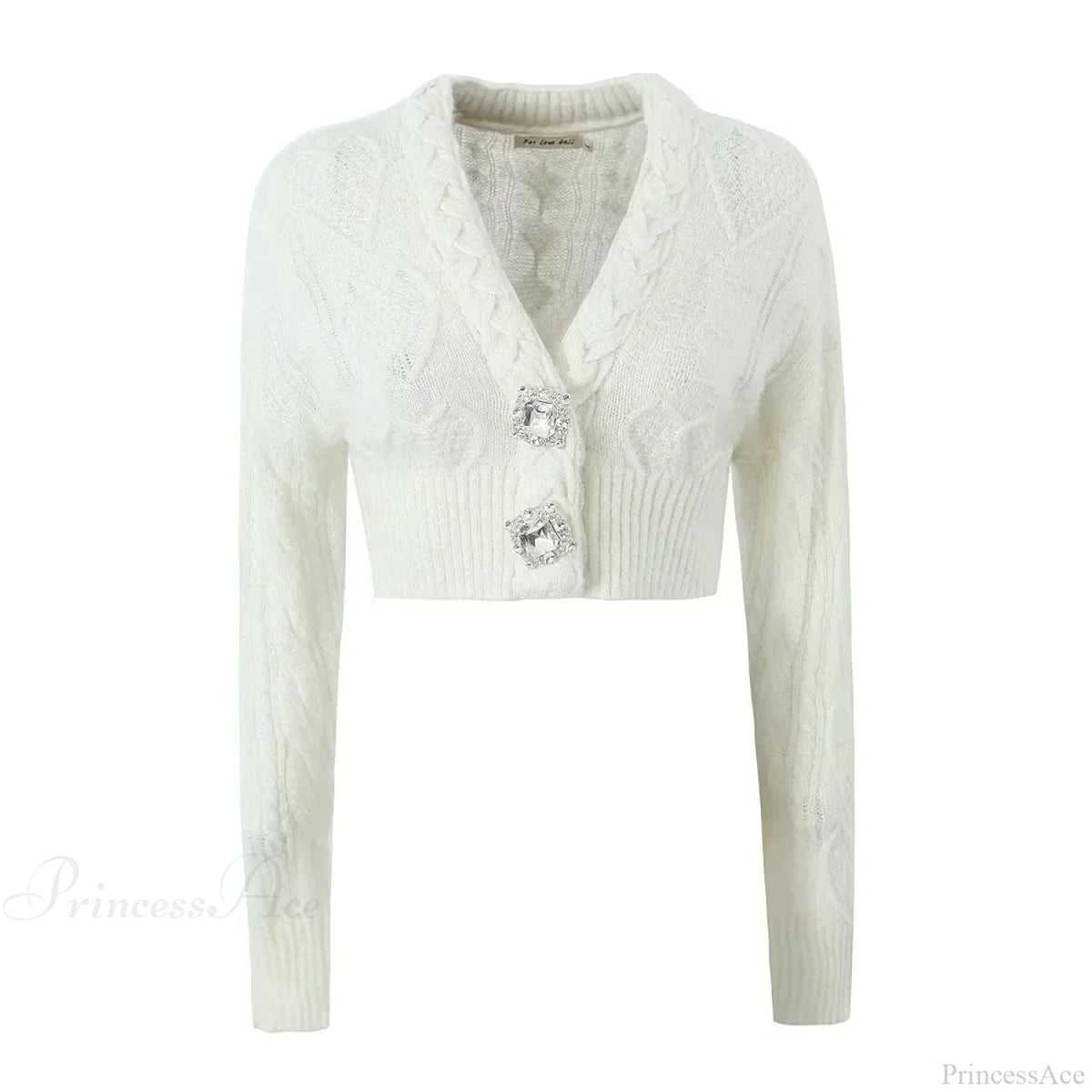 Knit Diamond Pink Cardigan