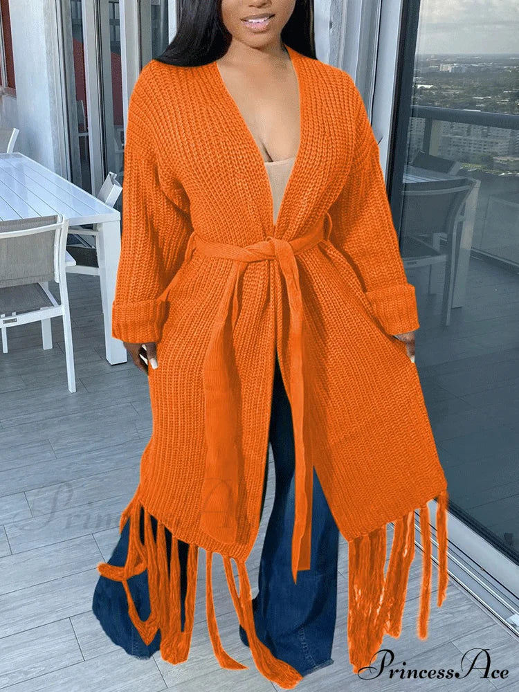 Knit Slit Graceful Turtleneck Sweaters