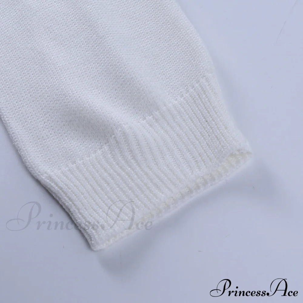 Knit Sweater Stylish Cropped Sleeve