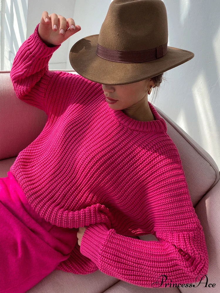 Knitted Graceful Pocket Sweater Cardigan
