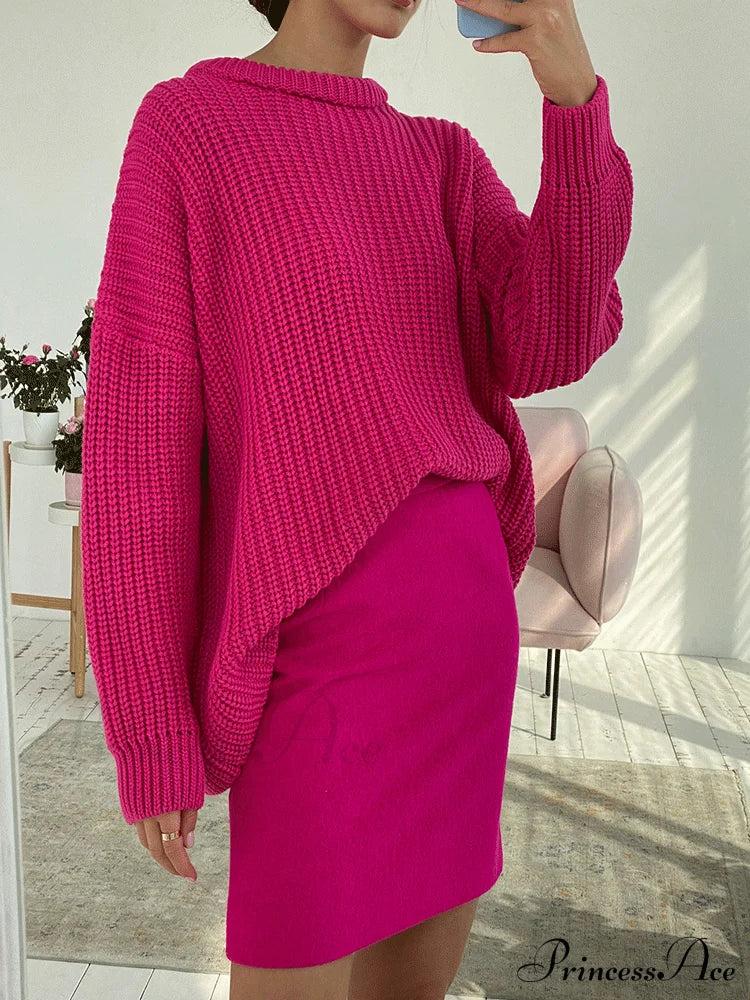 Knitted Graceful Pocket Sweater Cardigan