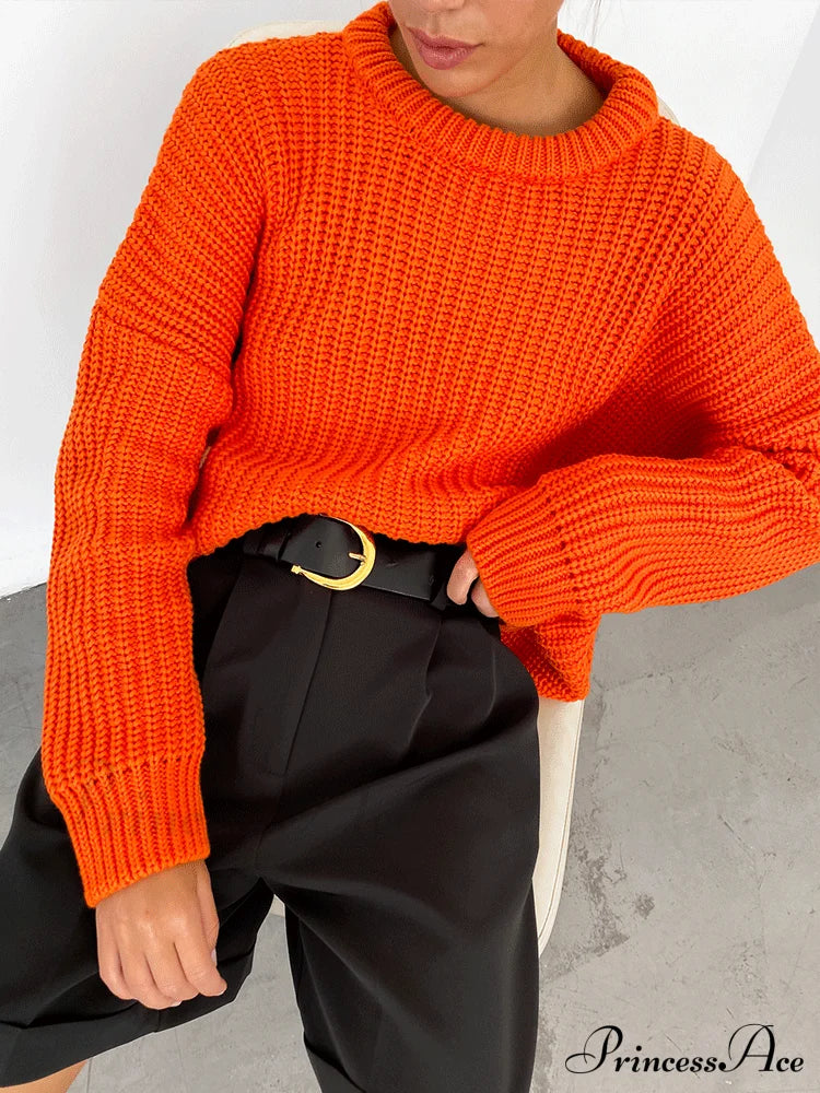 Knitted Graceful Pocket Sweater Cardigan