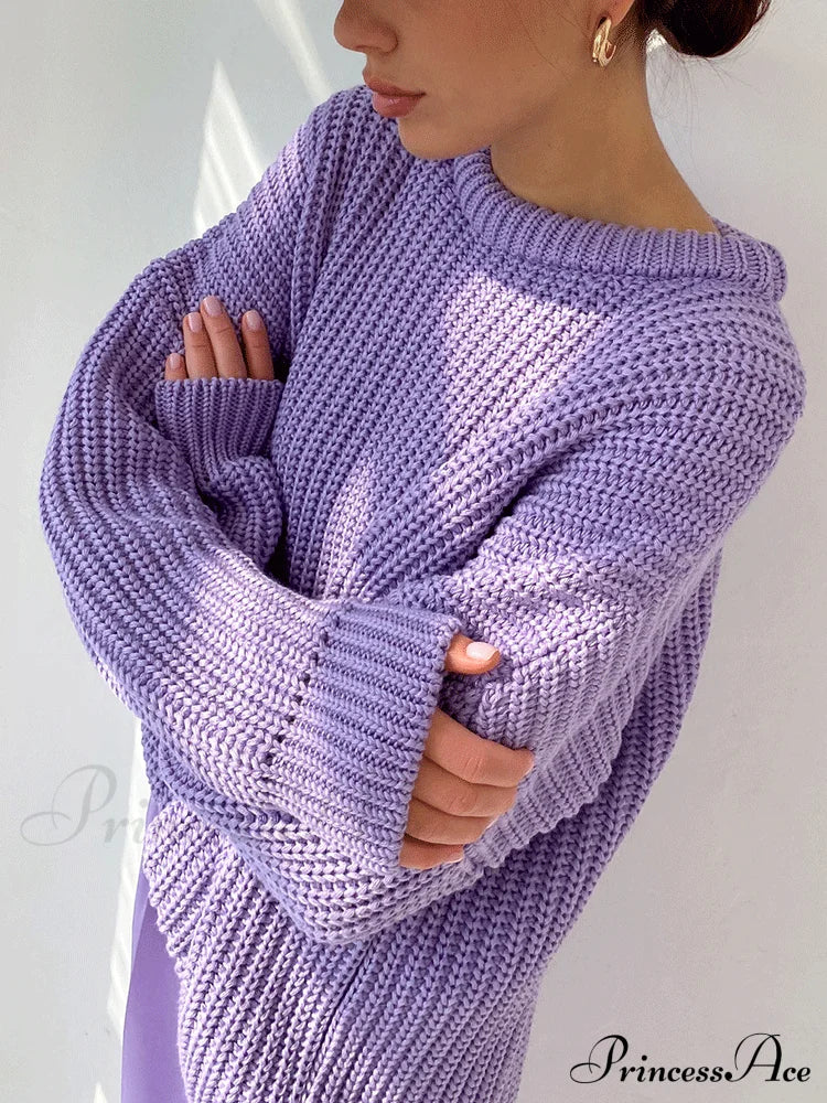 Knitted Graceful Pocket Sweater Cardigan