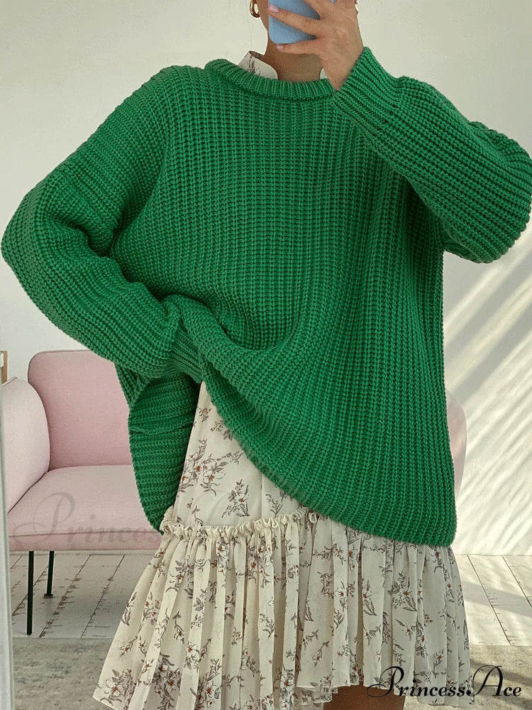 Knitted Graceful Pocket Sweater Cardigan