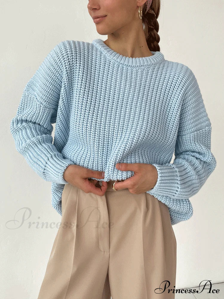 Knitted Graceful Pocket Sweater Cardigan
