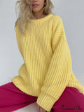 Knitted Graceful Pocket Sweater Cardigan