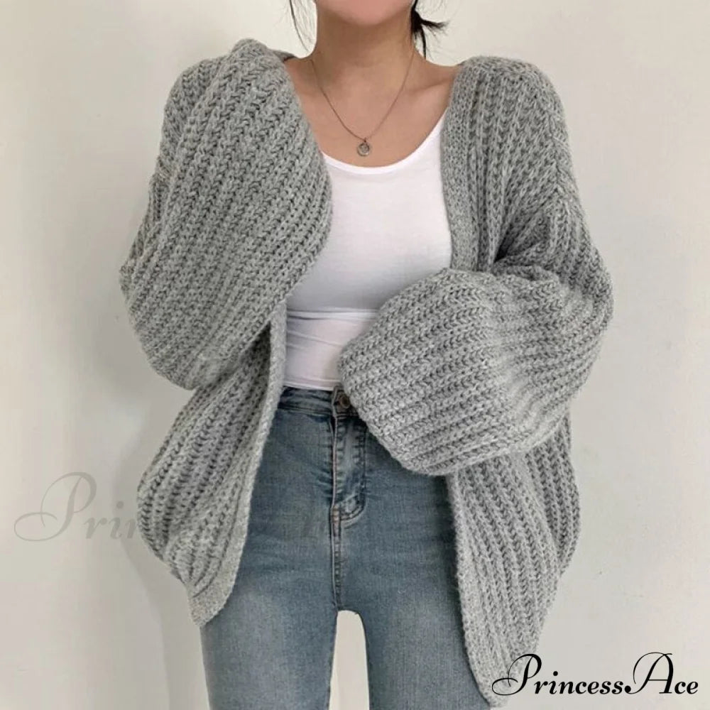 Korean Autumn Lazy Style Cardigan