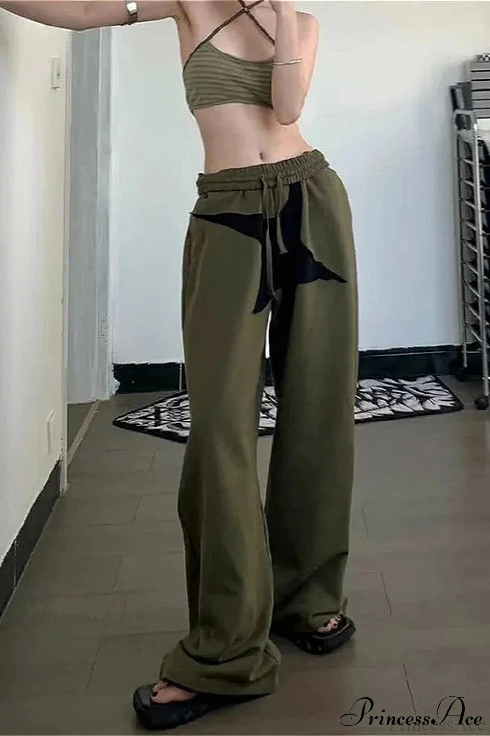 Korean Star Patch Pants