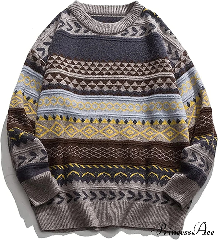 Autumn/winter Retro Striped Sweater