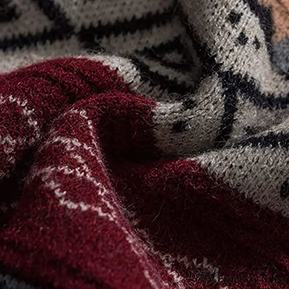 Autumn/winter Retro Striped Sweater