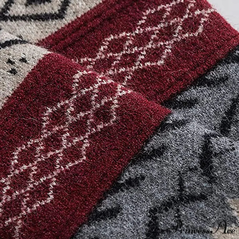 Autumn/winter Retro Striped Sweater